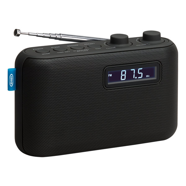 Jensen Mobile Portable AM/FM Digital Radio with Dual Tabletop Clock ...